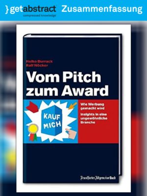 cover image of Vom Pitch zum Award (Zusammenfassung)